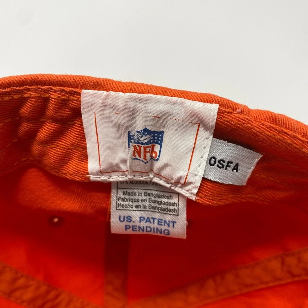 Denver Broncos NFL Cap Orange Embroidered Logo Dad Hat Medium‎
